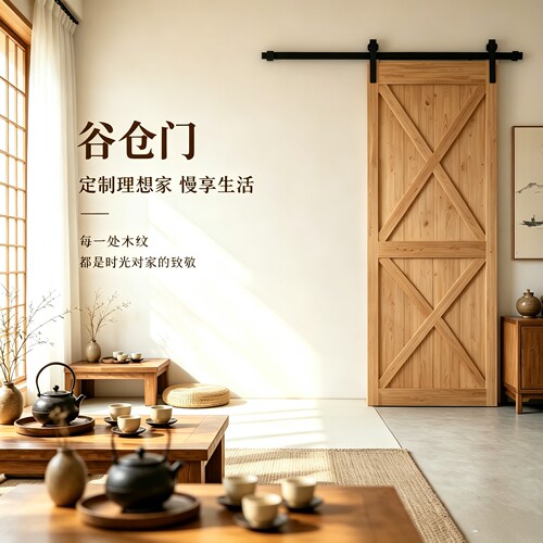 碳钢美式谷仓门吊轨轨道全套配件滑轨直臂型移门推拉门隔断门滑轮
