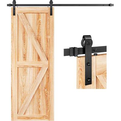 Sliding Barn Door Hardware Track Kit ,Slide Smoothly Quietly