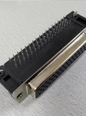 d-sub 50pin 弯脚90度插板母座连接器  DR50P弯脚焊板母座