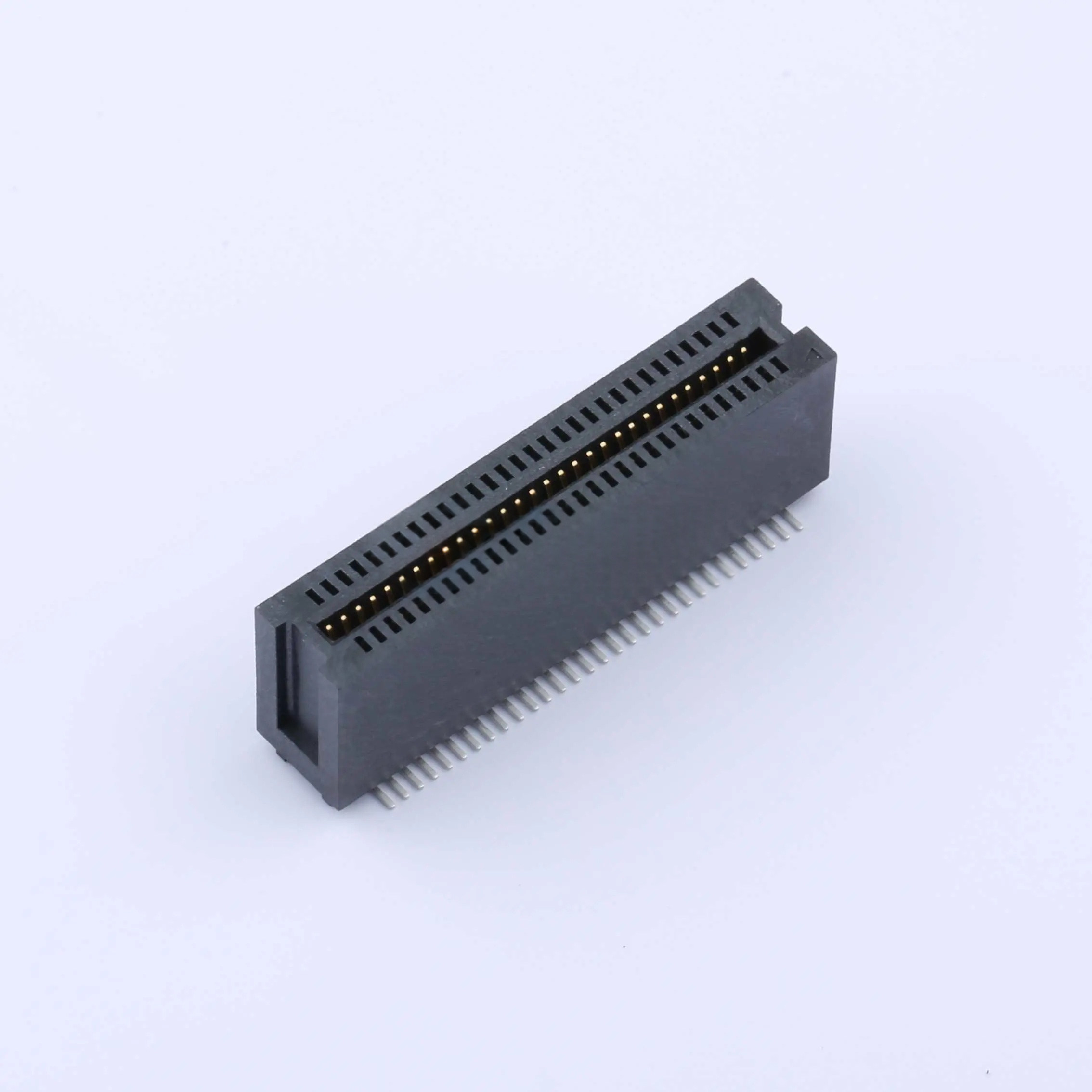 WingTAT 1.27mmPCI总线插座60P贴片金手指插槽无耳 HEV60LP03BK