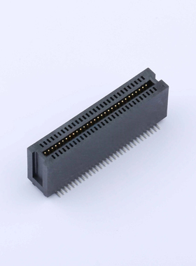 WingTAT 1.27mmPCI总线插座60P贴片金手指插槽无耳 HEV60LP03BK