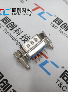 同创科技 电脑连接器 DP 9P 公头 带鱼叉 180度 针 直插焊板 DB座