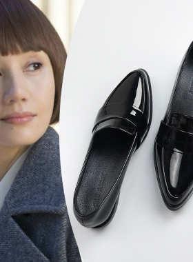 女鞋2020春款新款春季英伦风黑色工装职业工作单鞋女小皮鞋乐福鞋