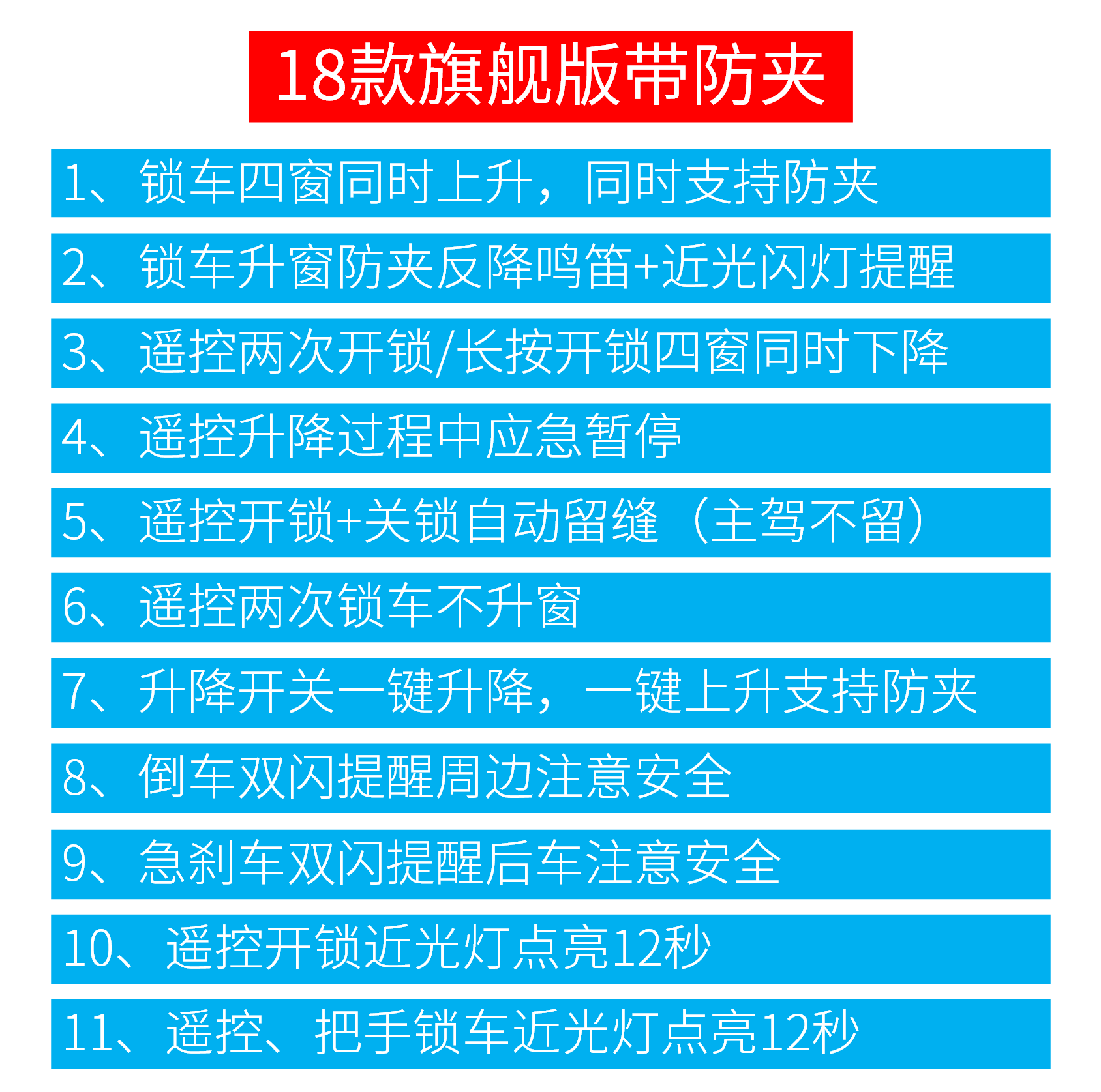 16-22博越专用自动升窗器遥控一键升降锁车关窗器防夹防盗升降器