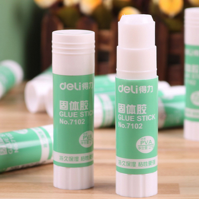 得力固体胶7102 得力固体胶棒 21克得力胶棒 21g固体胶水秒杀特价
