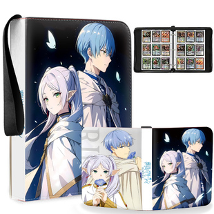 葬送 芙莉莲卡册活页四九宫格卡片收纳册皮质卡套镭射票收集册