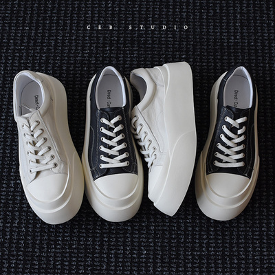 CEB欧美厚底增高板鞋男小白鞋