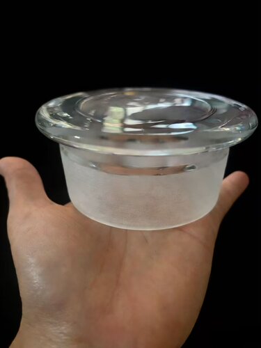 圆形玻璃盖子广口瓶磨砂瓶盖瓶塞密封盖食品级大瓶盖陈皮单买盖子