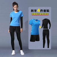 3861B Blue Woman Fuour Peece Set Set