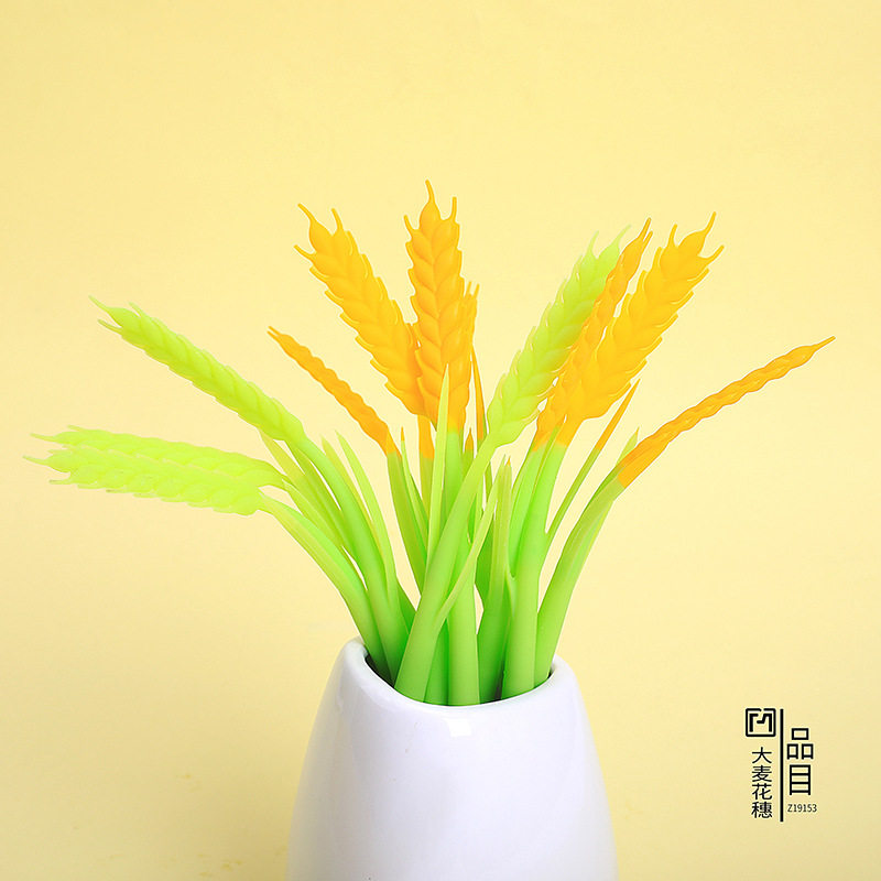 可爱仿真植物花卉动物水果中性笔 创意学生用蔬菜造型水性笔