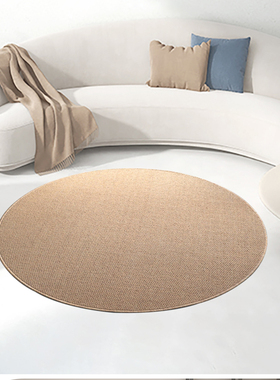华德家饰毯仿剑麻圆形地毯日式客厅茶室卧室床边榻榻米猫抓垫地垫