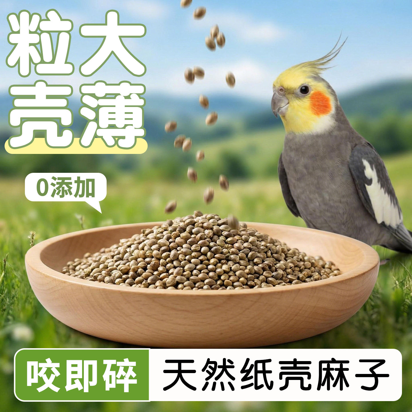 纸壳火麻子鹦鹉粮食专用鸟食饲料图片