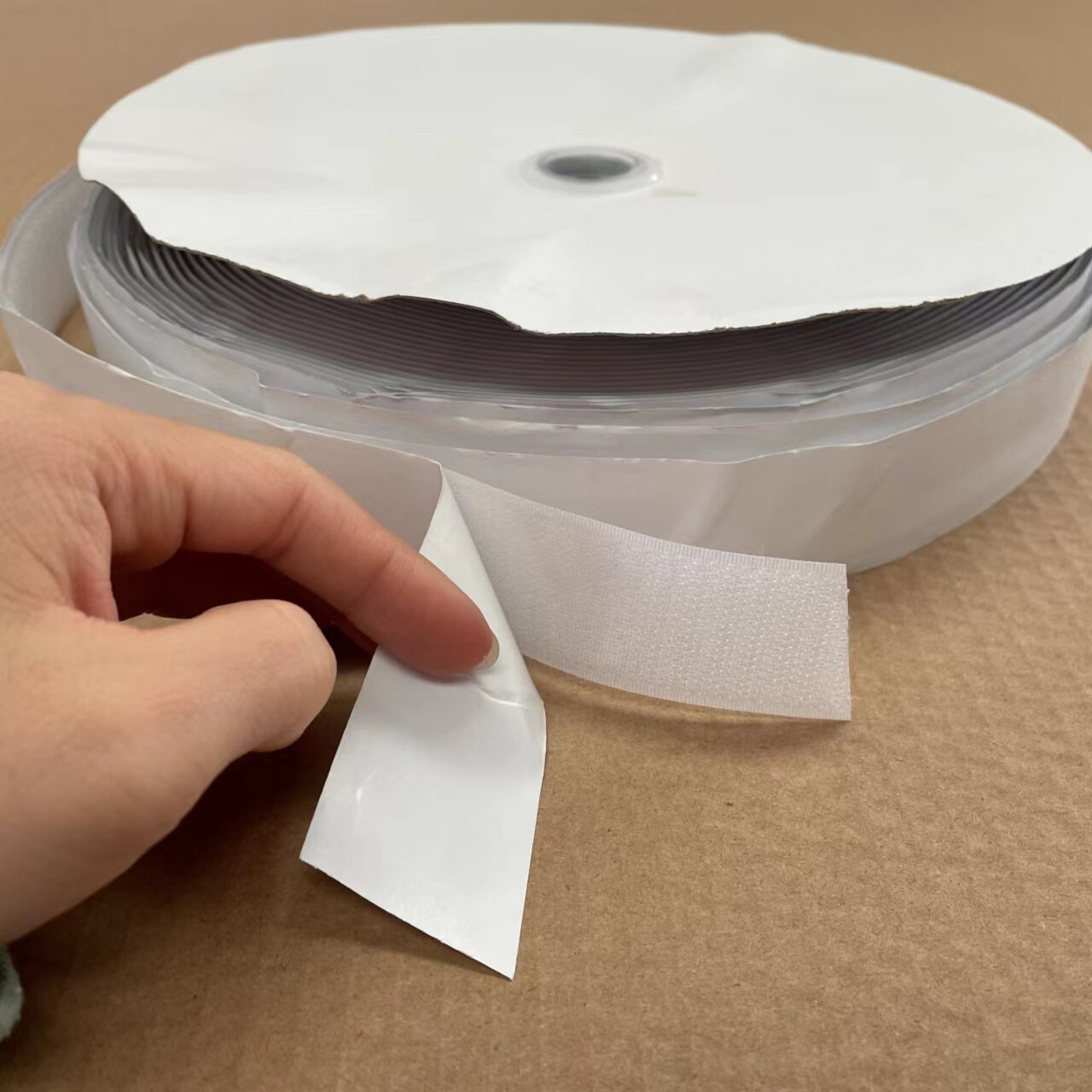 双面背胶粘贴带 魔术贴子母尼龙搭扣刺毛贴低温热塑板扎带自粘条