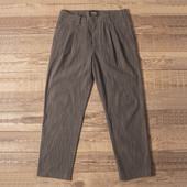 西裤 Double 宽松长裤 vintage中腰工装 Seam 条纹复古休闲裤