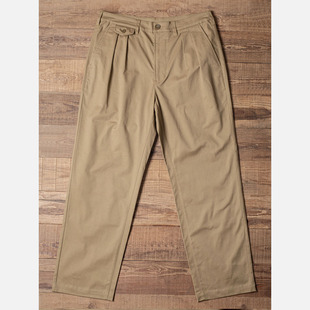 复古宽松休闲裤 四季 咔叽西裤 seam 裤 美式 中腰工装 Double chino裤