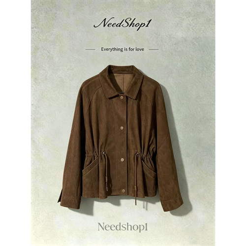 NeedShop1 【定制款收腰皮衣】进口双色可收腰版绵羊皮外套