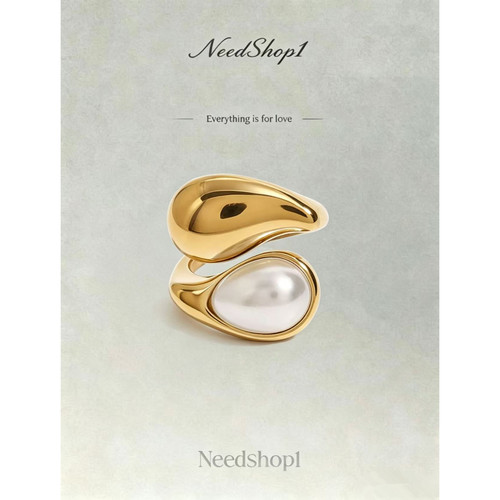 钛钢戒指 NeedShop1 【INS风开口指环丝巾环】不掉色丝巾环开口戒