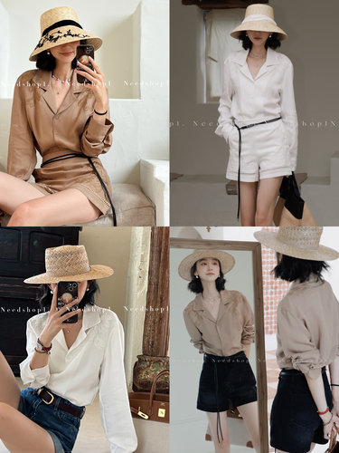 NeedShop1早秋新款刺绣复古宽松