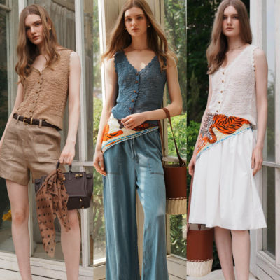 NeedShop1 夏季新款简约三色和纸纱复古风v领花边百搭针织背心