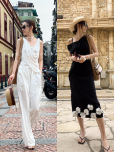 高级感宽松百搭吊带 黑白双色简约气质法式 NeedShop12024夏季 新款