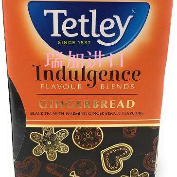 包邮加拿大TETLEY泰勒INDULGENCE姜饼红茶20包*2盒多口味含咖啡因