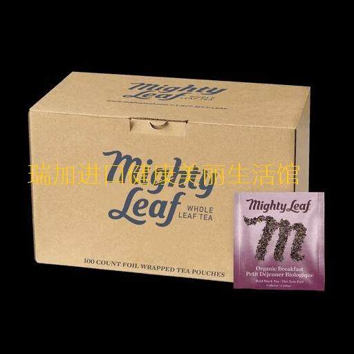 包邮加拿大Mighty leaf美泰英式早茶不含咖啡因100包/箱多种口味