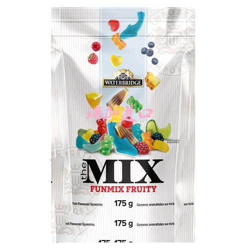 加拿大Waterbridge水桥乐趣深蓝混合水果软糖175克*2包可多种口味