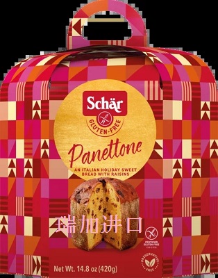 加拿大Schar节日礼盒PANETTONE意大利 无麸质 潘娜托尼大面包420g