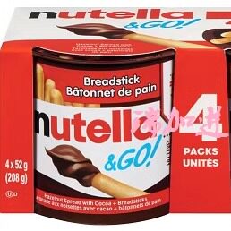 包邮加拿大费列罗Nutella能多益榛子巧克力酱+手指饼干208克*2组