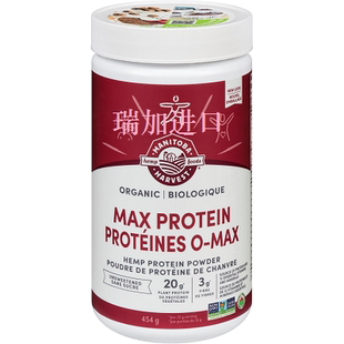包邮加拿大Manitoba无糖有-机高纤高蛋白植物蛋白粉454克