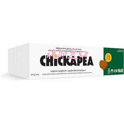 包邮加拿大Chickapea有-机鹰嘴豆黄豆粉细意面条227g*6盒多种选择