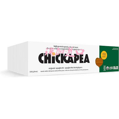 包邮加拿大Chickapea有-机鹰嘴豆黄豆粉细意面条227g*6盒多种选择