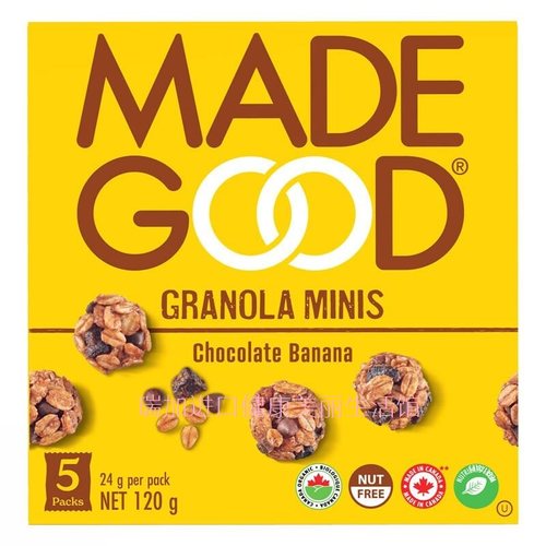 MADEGOOD燕麦谷物巧克力香蕉
