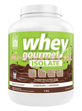 包加拿大邮Whey Isolate乳清分离高含量草饲蛋白粉2KG巧克力味