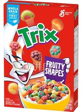 包邮加拿大GM TRIX通用磨坊水果全谷物麦片303g多买便宜可爱造型