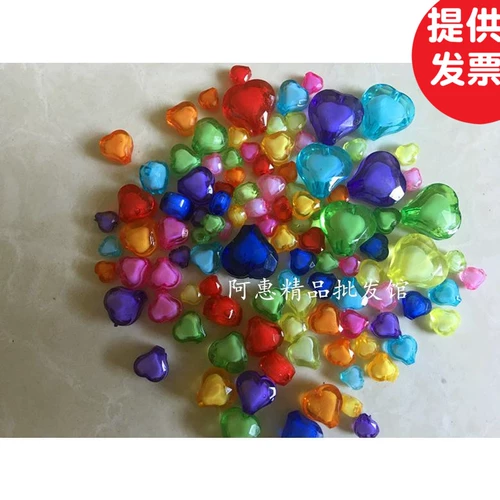 Акриловые бусины в виде сердечка в форме сердца, детский браслет из бисера