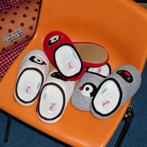 细细条趣味正版pingu企鹅地板鞋