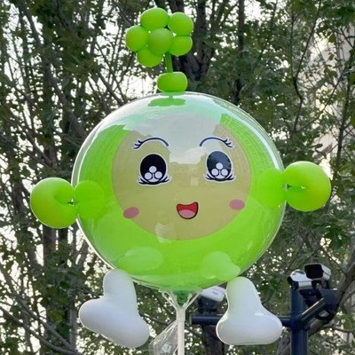 18寸蛋仔库洛米兔子熊猫青蛙气球