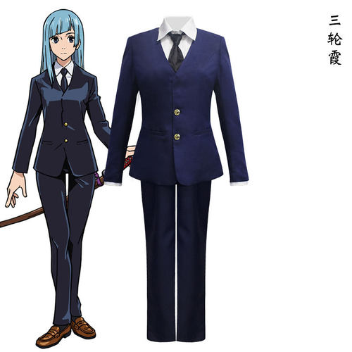 咒术cos回战衣服螺旋扣五条悟狗卷棘三轮霞cosplay二次元服装全套
