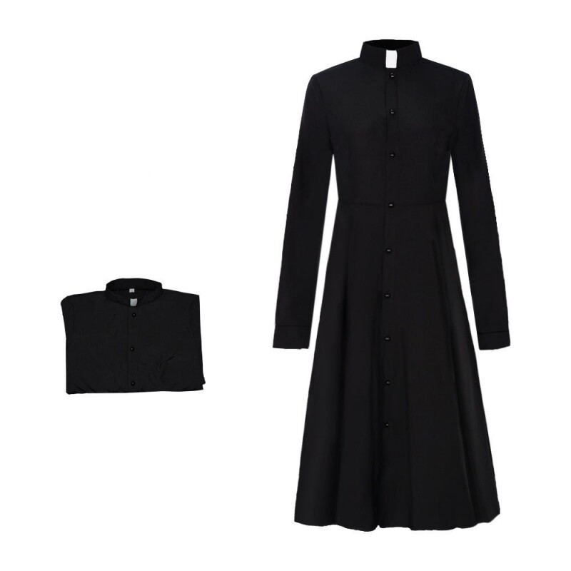中世纪复古女式牧师服朋克cos服