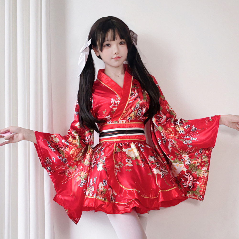 万圣节传统浴衣和服cos服套装女