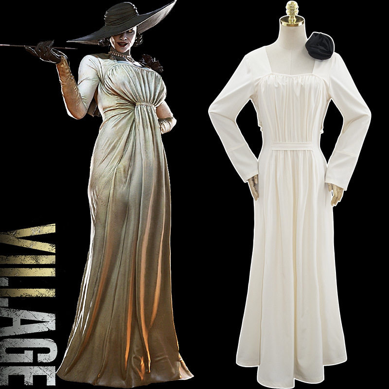 生化cos危机8村庄 dimitrescu吸血鬼夫人蒂米特雷斯库cosplay服装