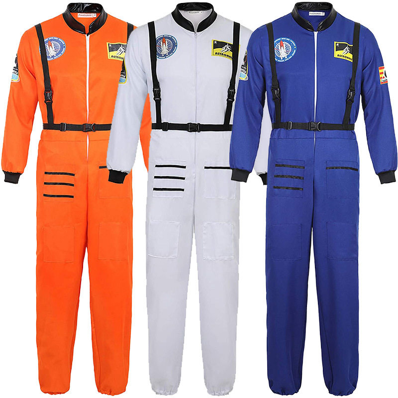 男式宇航员服装太空人套装飞行员飞行服连身衣cosply成人套装现货
