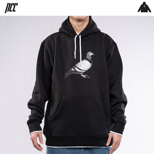 新衣城 STAPLE 鸽子印花帽衫男潮牌情侣连帽卫衣宽松百搭上衣秋季