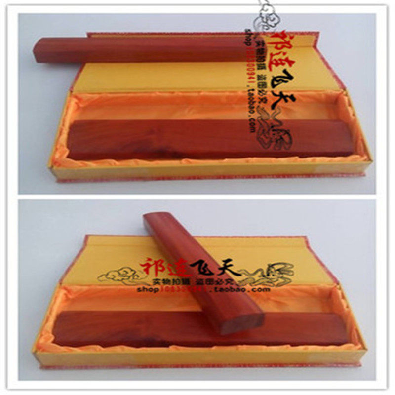 敦煌特产 胡杨木雕刻写字镇尺（3*6*38cm）可定制的 旅游纪念品