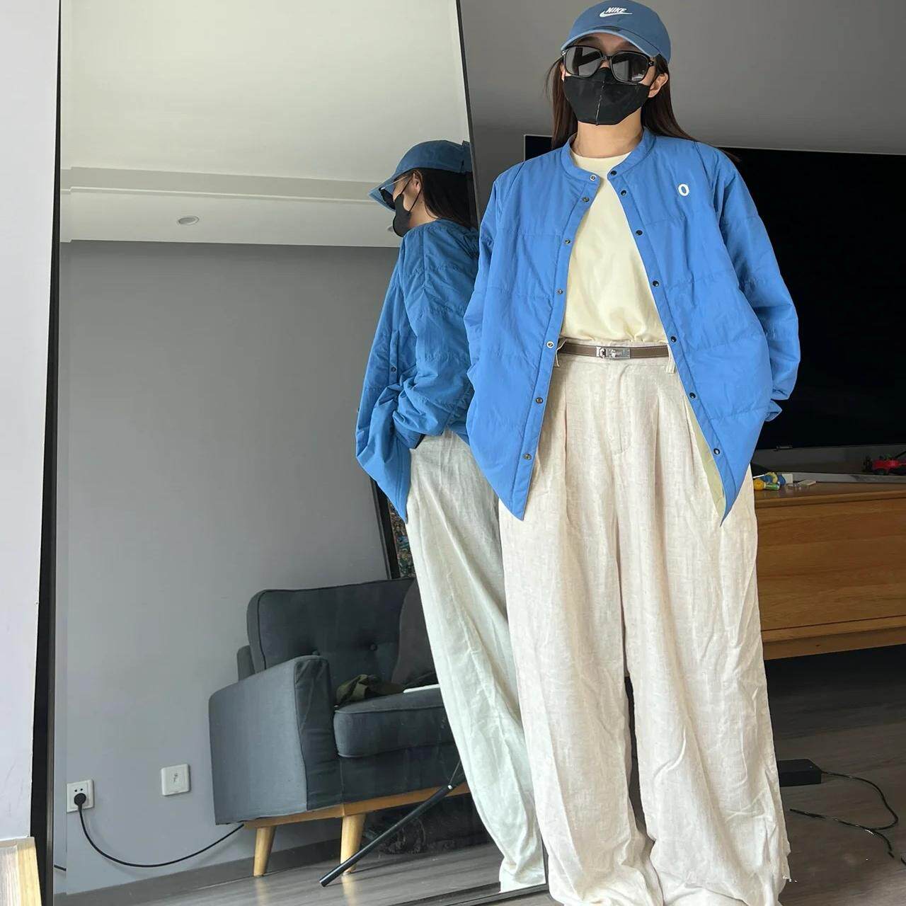 0标系列秋冬情侣轻薄两面穿保暖棉服外套户外轻量防泼水男女棉衣