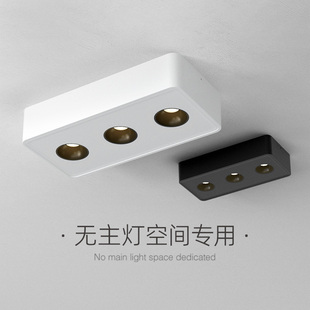 筒灯超薄无主灯客厅照明斗胆灯卧室led吸顶灯射灯 爱斯兰智能明装