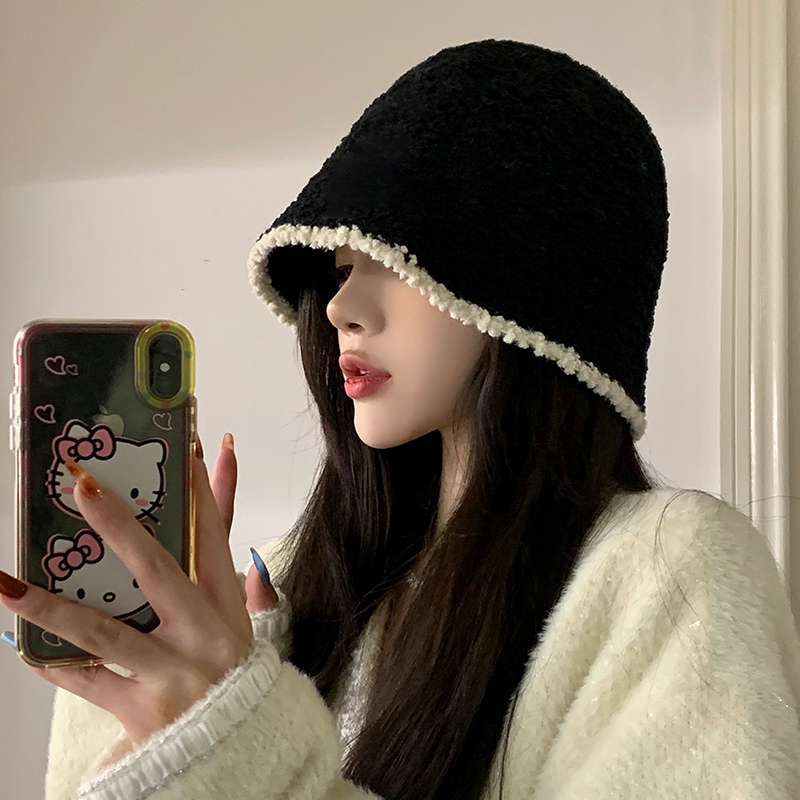 帽子假发白边渔夫帽长发大波浪