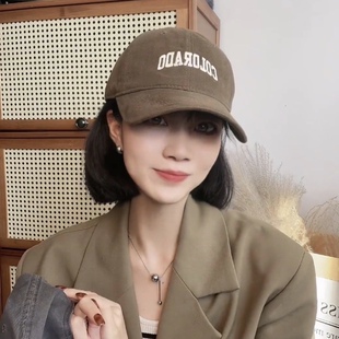 帽子假发一体超大头围女棒球帽加宽加深显脸小自然时尚百搭短中长