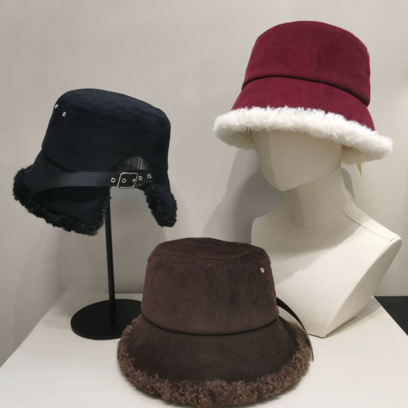 日系秋冬季麂皮绒渔夫帽韩版百搭保暖帽子羊羔毛绒遮脸加厚盆帽女,服饰配件/皮带/帽子/围巾,帽子,淘宝优惠券,粉丝福利购,淘宝优惠卷